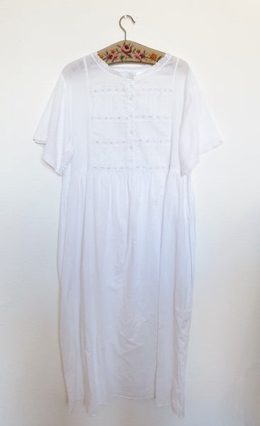  Vintage White Light Cotton Dress